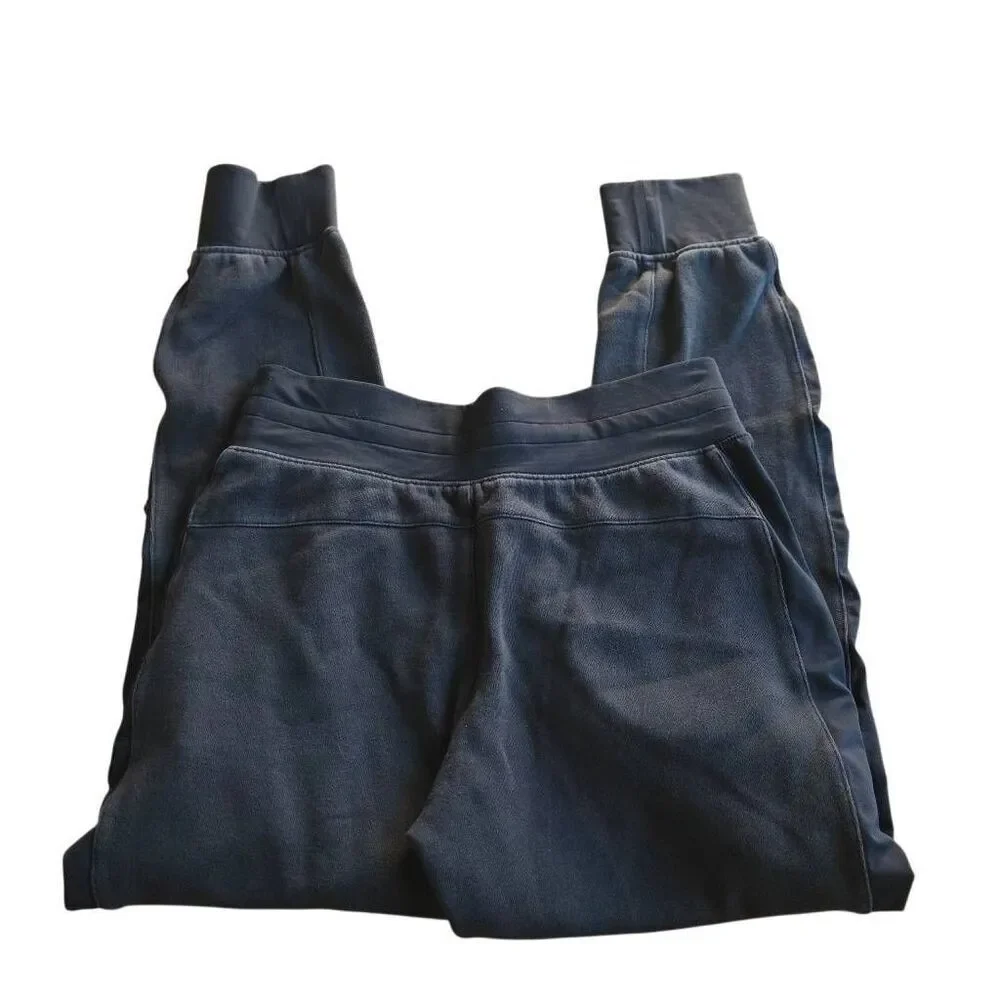 Lululemon womens Sz 4 wash black high Rise Scuba jogger pants